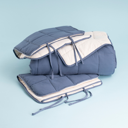 Kullanımı Kolay Tek Kişilik Yastık Alezi Ve Yorgan Seti 170x230 cm Denim - Egeo Life Serisi - Othello (1)