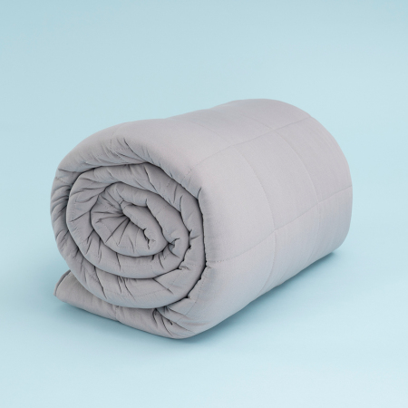 Kullanımı Kolay Tek Kişilik Yastık Alezi Ve Yorgan Seti 170x230 cm Gri - Egeo Life Serisi - 9