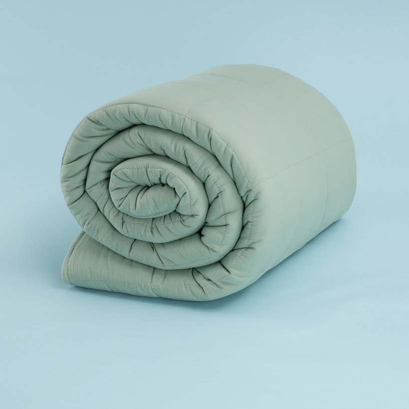 Kullanımı Kolay Tek Kişilik Yastık Alezi Ve Yorgan Seti 170x230 cm Yeşil - Egeo Life Serisi - 
