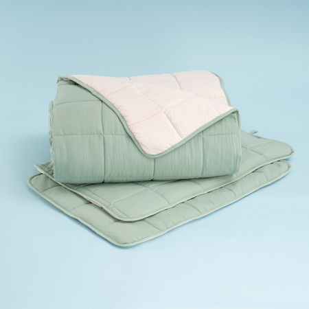 Kullanımı Kolay Tek Kişilik Yastık Alezi Ve Yorgan Seti 170x230 cm Yeşil - Egeo Life Serisi - 9