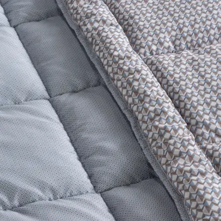 Kullanımı Kolay Tek Kişilik Yorgan 155x215 cm Vizon - Dormio Trigo Serisi - 3