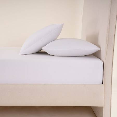 Laura Percale Easy Care Lastikli Çarşaf Seti Beyaz 140X200+35 - 1
