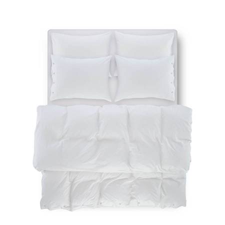 Laura Percale Easy Care Lastikli Çarşaf Seti Beyaz 200X200+35 - 3
