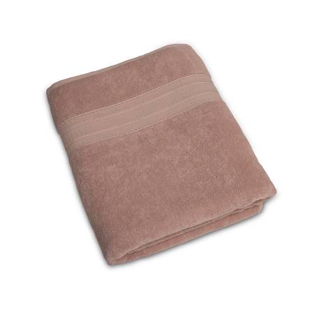 %100 Pamuk Havlu 100x150 cm Pudra - Leya Serisi - 1