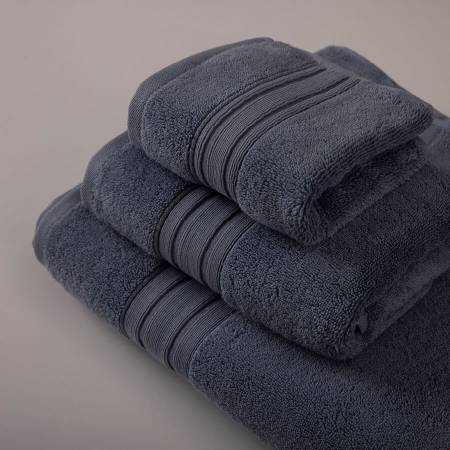 %100 Pamuk Havlu 30x50 cm Denim - Leya Serisi - 3