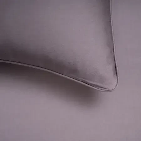 %100 Pamuk Saten Lastikli Çarşaf Seti 180x200 cm Antrasit - Lia Serisi - 6