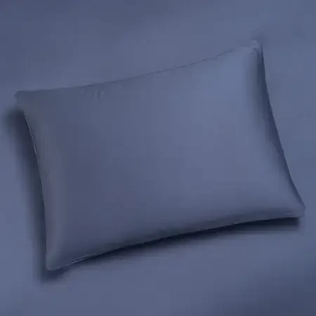 %100 Pamuk Saten Lastikli Çarşaf Seti 160x200 cm Lacivert - Lia Serisi - 5