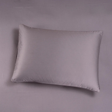 %100 Pamuk Saten 2'li Yastık Kılıfı Antrasit 50x70 cm - Lia Serisi - 3