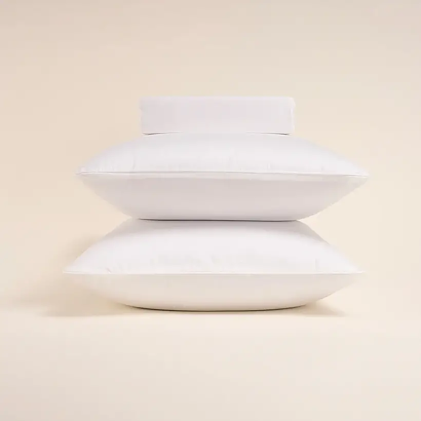 %100 Pamuk Saten 2'li Yastık Kılıfı Beyaz 50x70 cm - Lia Serisi - Penelope
