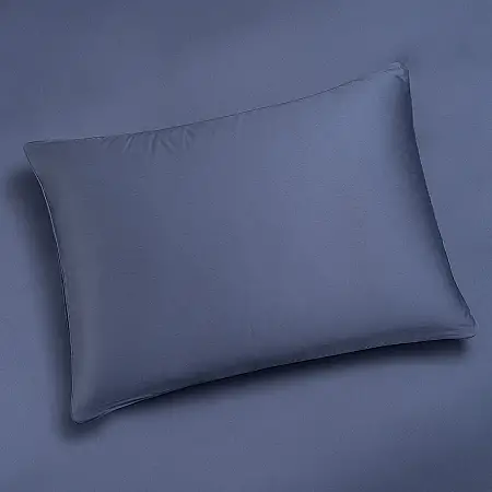 %100 Pamuk Saten 2'li Yastık Kılıfı Lacivert 50x70 cm - Lia Serisi - 3