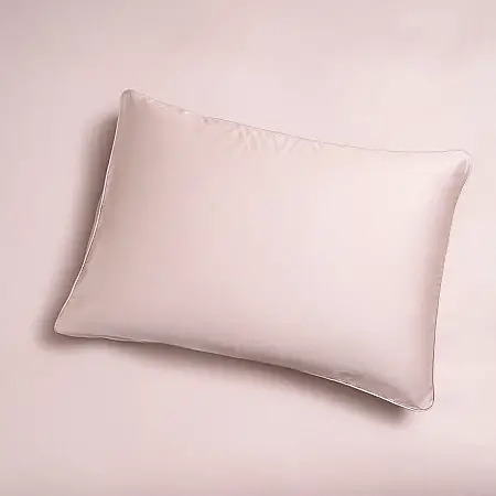 %100 Pamuk Saten 2'li Yastık Kılıfı Taş Rengi 50x90 cm - Lia Serisi - 3