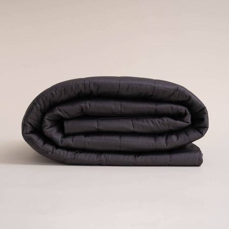 %100 Pamuk Saten Yatak Örtüsü 300x280 cm Antrasit - Lia Serisi - 3