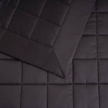 %100 Pamuk Saten Yatak Örtüsü 300x280 cm Antrasit - Lia Serisi - 7