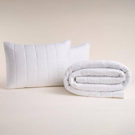 %100 Pamuk Saten Yatak Örtüsü 260x240 cm Beyaz - Lia Serisi - Penelope (1)