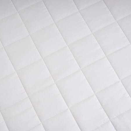 %100 Pamuk Saten Yatak Örtüsü 260x240 cm Beyaz - Lia Serisi - 6