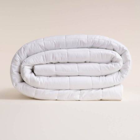 %100 Pamuk Saten Yatak Örtüsü 300x280 cm Beyaz - Lia Serisi - 3