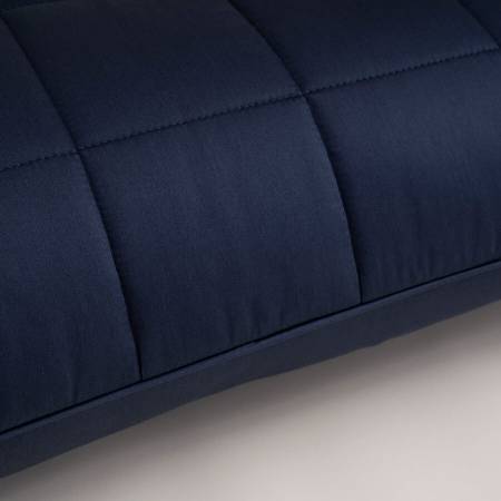 %100 Pamuk Saten Yatak Örtüsü 300x280 cm Lacivert - Lia Serisi - 5