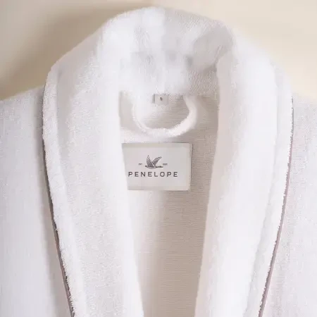 %100 Pamuk Bornoz Taş Rengi L - Liana Serisi - 3