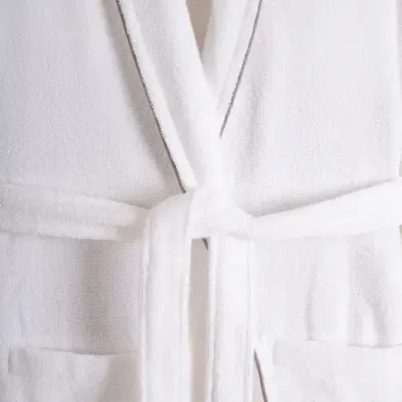 %100 Pamuk Bornoz Taş Rengi L - Liana Serisi - 5