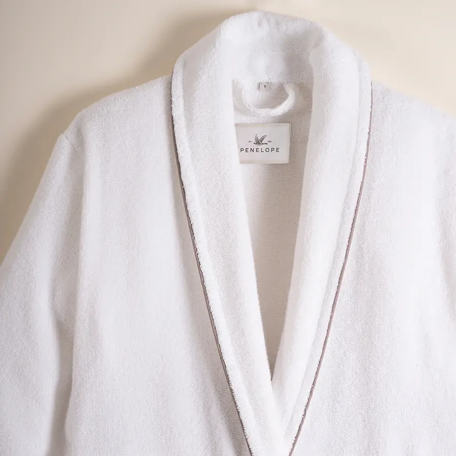 %100 Pamuk Bornoz Taş Rengi XL - Liana Serisi - Penelope (1)