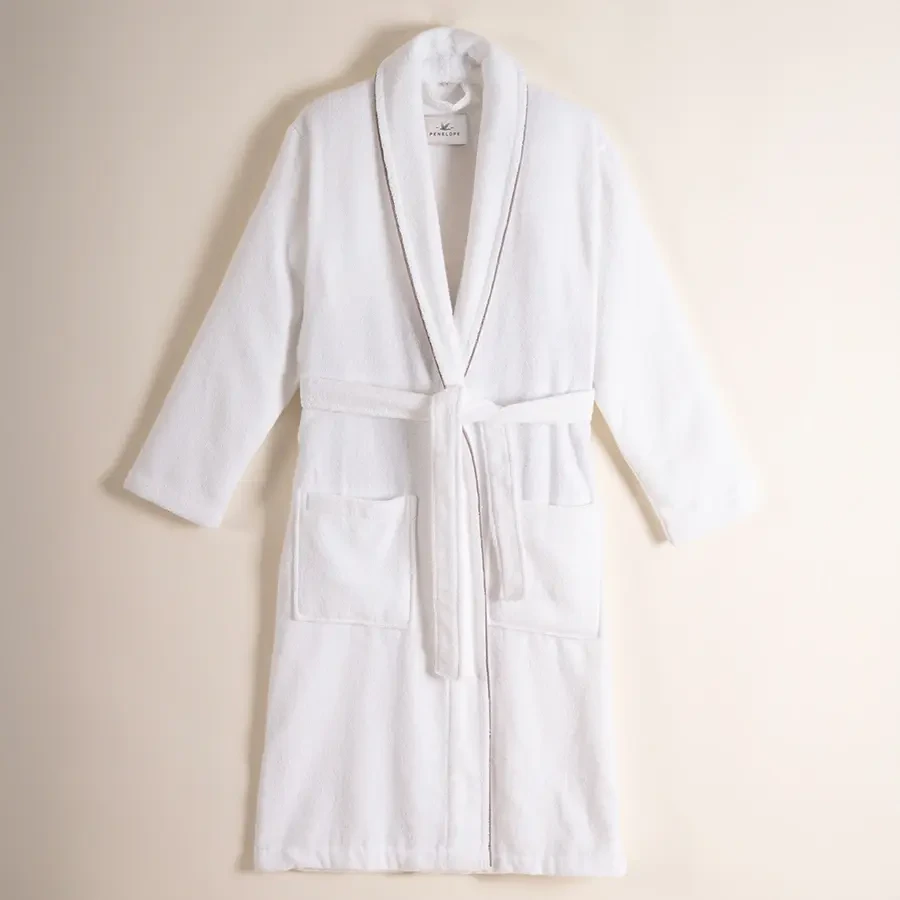 %100 Pamuk Bornoz Taş Rengi XL - Liana Serisi - 1