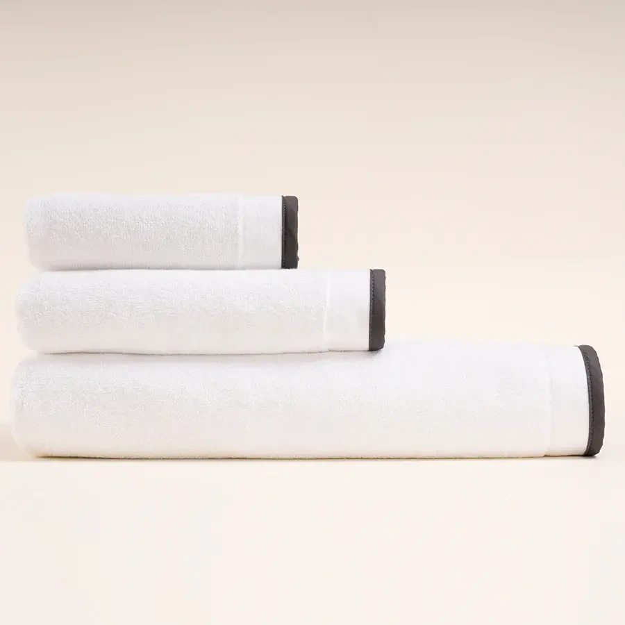 %100 Pamuk Havlu 30x50 cm Antrasit - Liana Serisi - Penelope