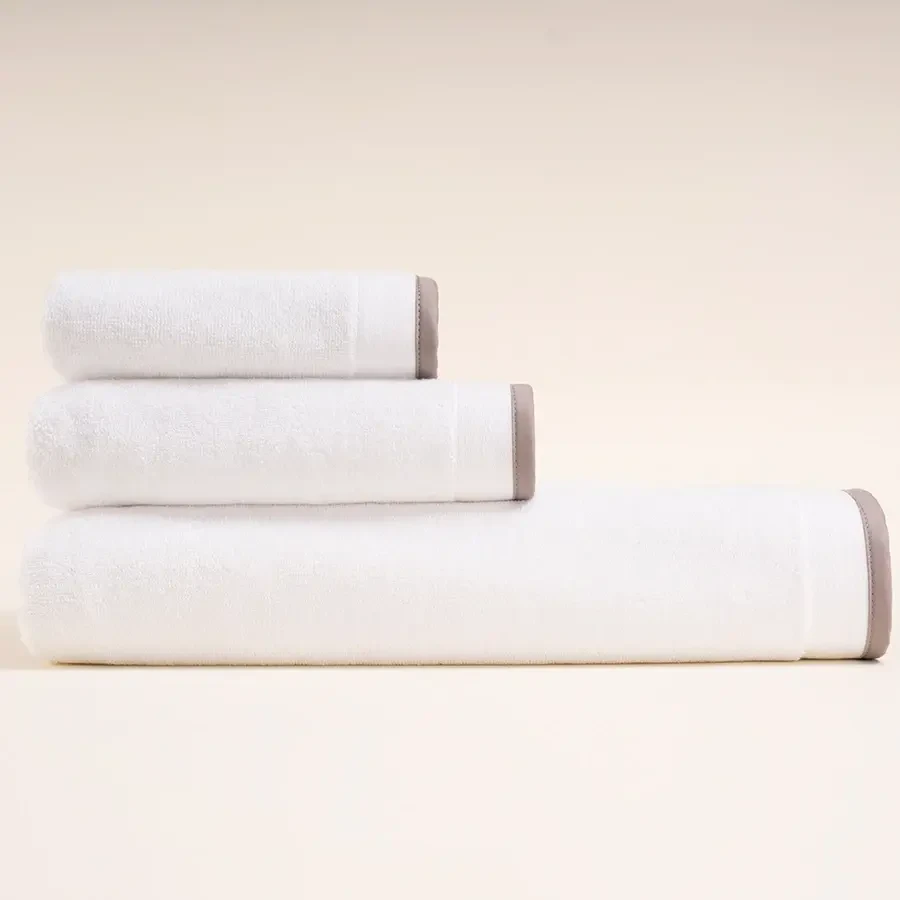 %100 Pamuk Havlu 30x50 cm Taş Rengi - Liana Serisi - 1