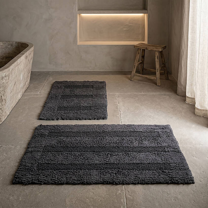 Linea Banyo Paspas Seti - Antrasit 2'li - 