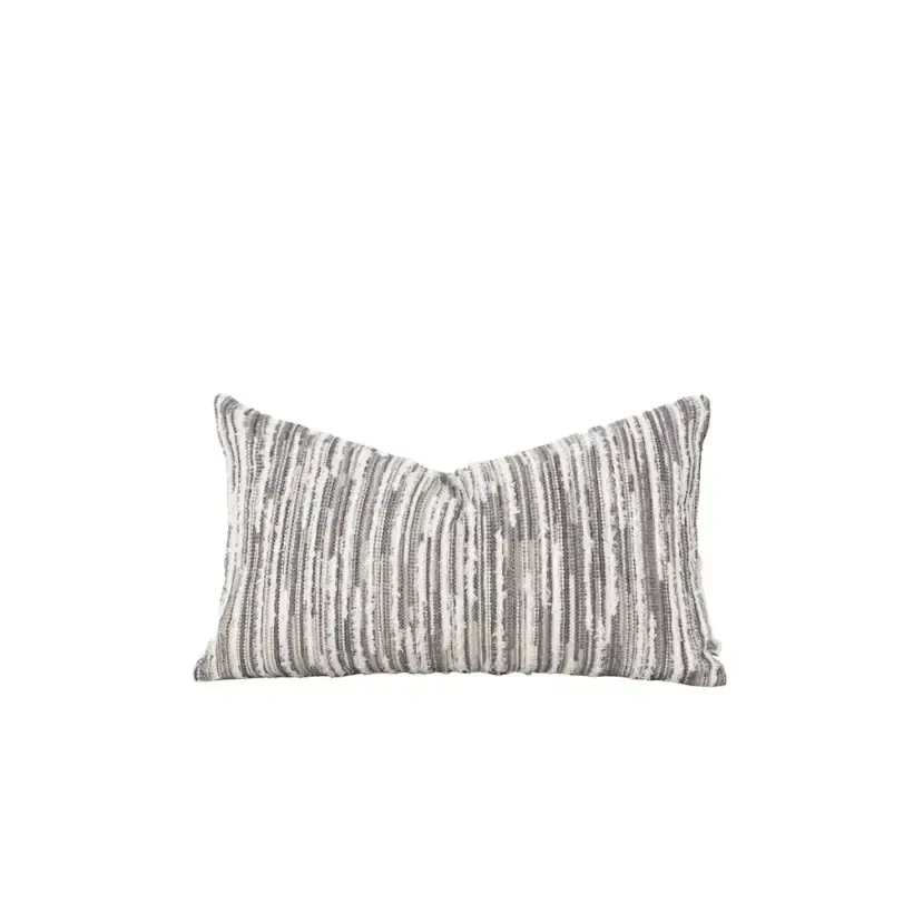 Liora Kırlent Kılıfı 30x50 cm Ekru-Gri - 