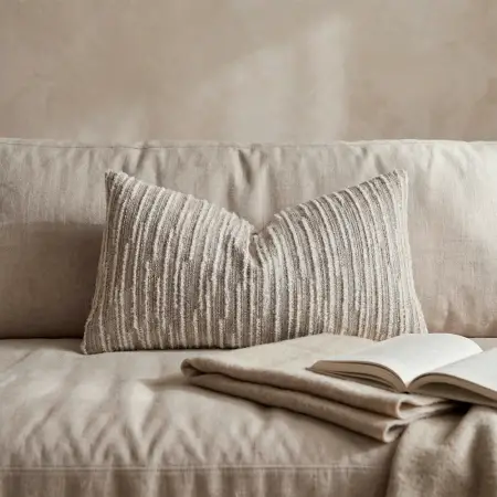 Liora Kırlent Kılıfı 35x70 cm Ekru-Bej - 1