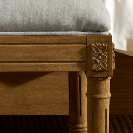 Louvre Bench 120x40x40 cm Gri  - Penelope (1)