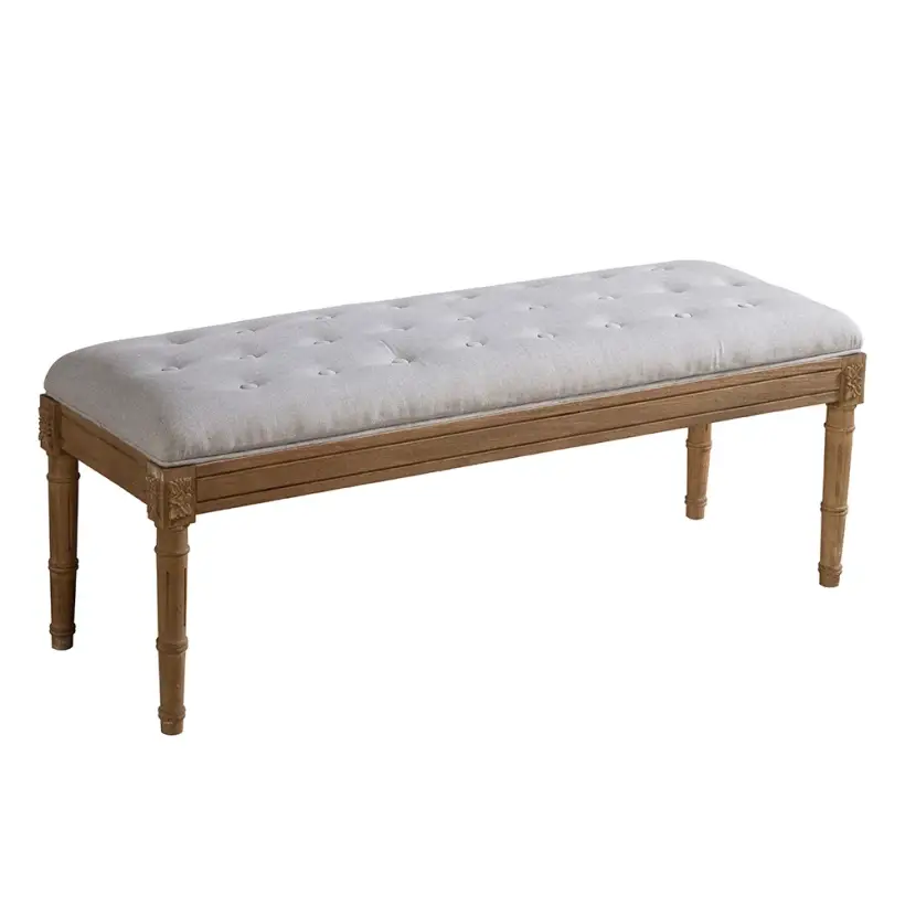 Louvre Bench 120x40x40 cm Gri  - 