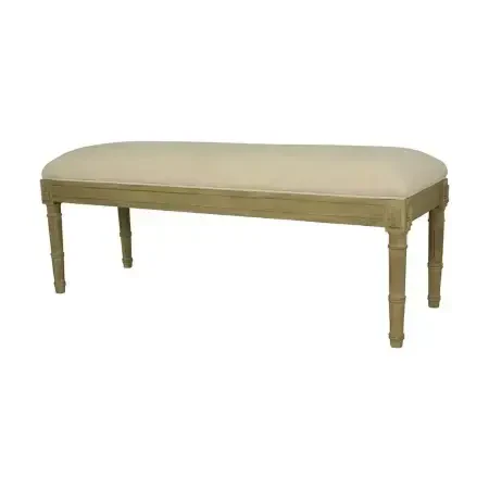 Louvre Bench 120x40x40 cm Krem - 4