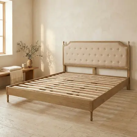 Louvre Karyola 180x200 cm Krem - Penelope