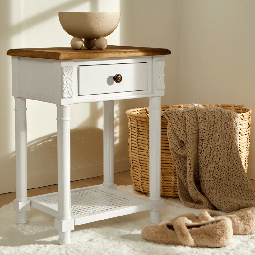 Louvre Komodin 40x30x55 cm Krem - Penelope