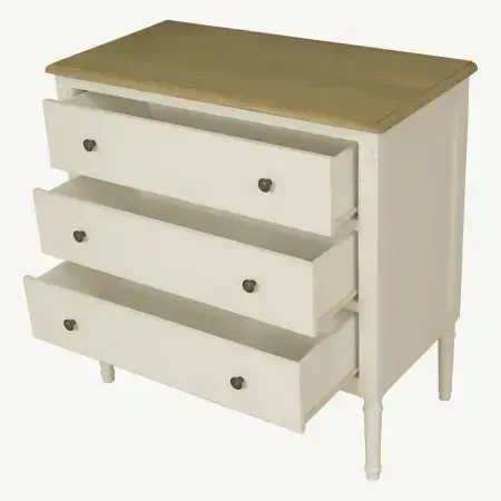 Louvre Şifonyer 80x40x80 cm Krem - 5