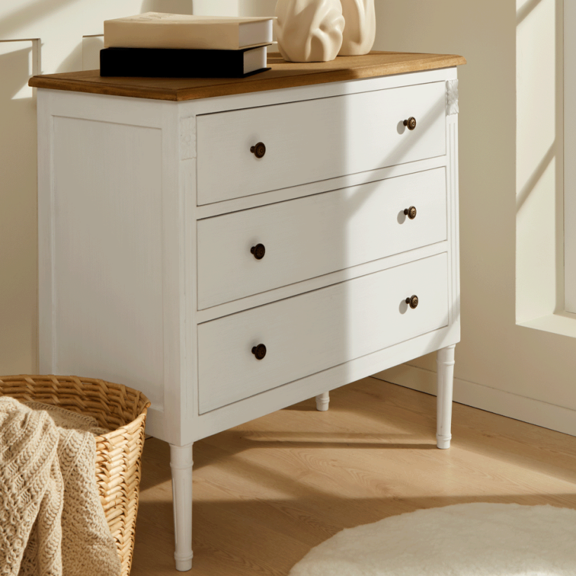 Louvre Şifonyer 80x40x80 cm Krem - Penelope