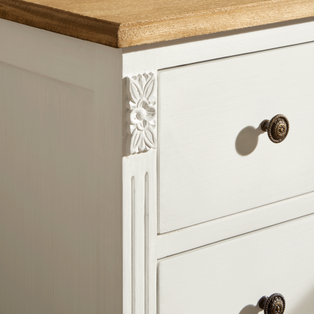 Louvre Şifonyer 80x40x80 cm Krem - Penelope (1)