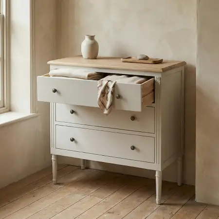 Louvre Şifonyer 80x40x80 cm Krem - 1