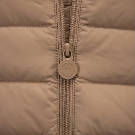 %100 Kaz Tüyü Mont Bej L - Lulu Koleksiyonu - 4