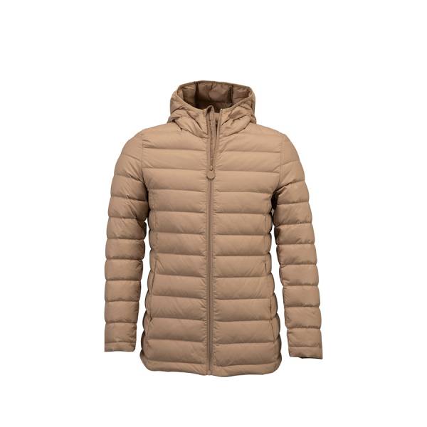 %100 Kaz Tüyü Mont Bej M - Lulu Koleksiyonu - Penelope