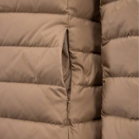 %100 Kaz Tüyü Mont Bej S - Lulu Koleksiyonu - 3