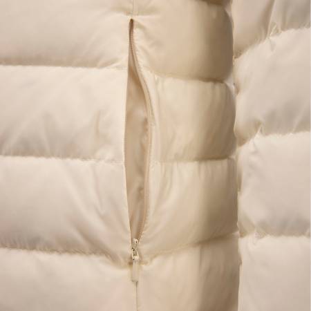 %100 Kaz Tüyü Mont Ekru M - Lulu Koleksiyonu - 3