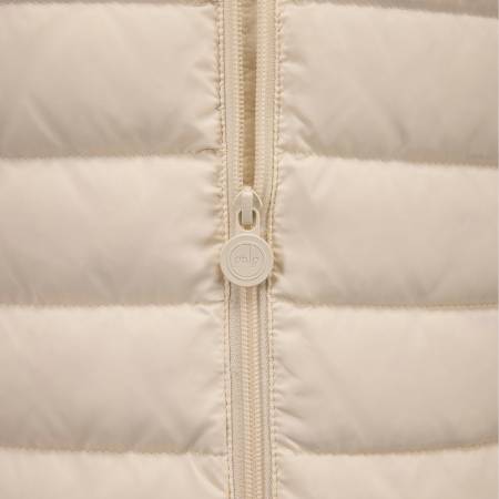 %100 Kaz Tüyü Mont Ekru M - Lulu Koleksiyonu - 4