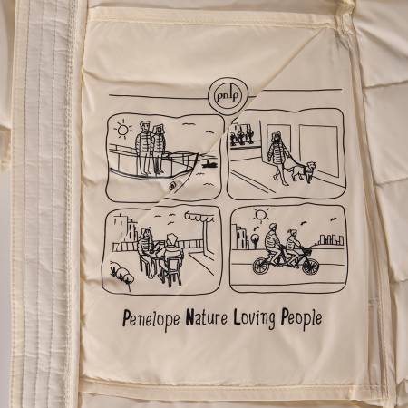 %100 Kaz Tüyü Mont Ekru M - Lulu Koleksiyonu - 5