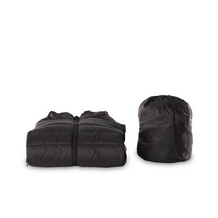 %100 Kaz Tüyü Mont Siyah L - Lulu Koleksiyonu - 5