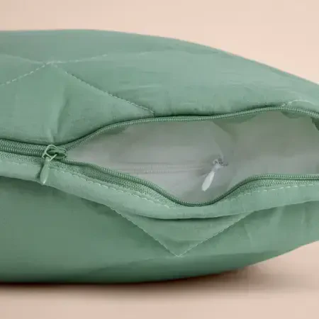 Microfiber Kumaş Çift Kişilik Yeşil Yastık Yorgan Seti - Colors in Comfort - 7