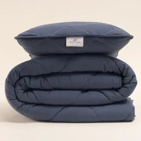 Microfiber Kumaş Tek Kişilik Denim Yastık Yorgan Seti - Colors in Comfort - 2