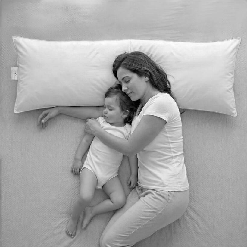 %100 Mikrojel Dolgulu Pamuk Kumaş Yastık 50x140 cm - Coppia Serisi - PENELOPE