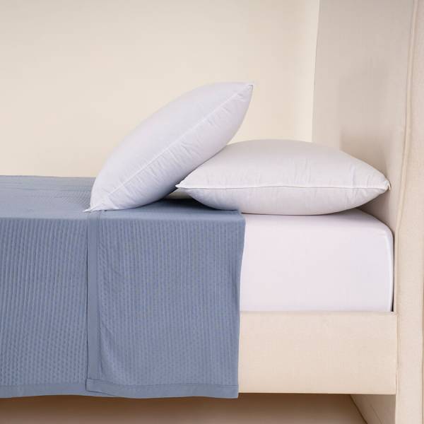 %100 Viskon Çift Kişilik Pike 220x240 cm Denim - Mila Serisi - Penelope